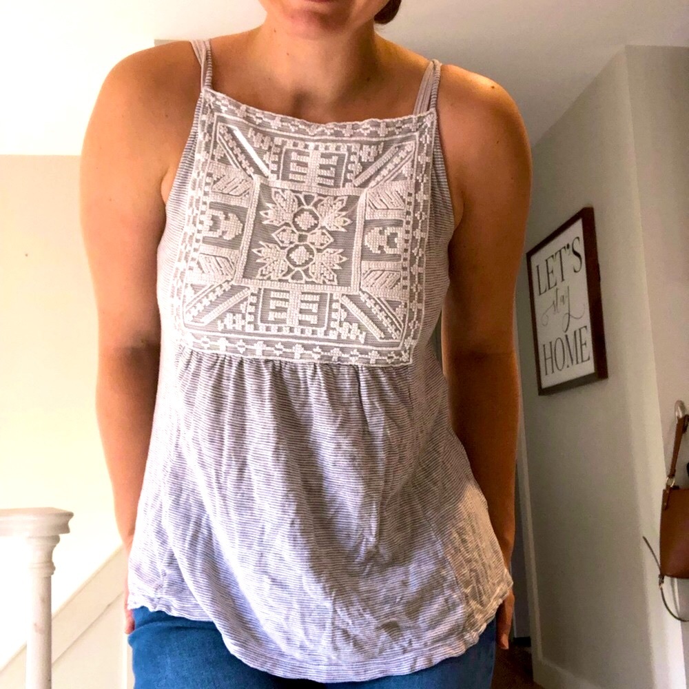 Old Navy embroidered Boho Tank